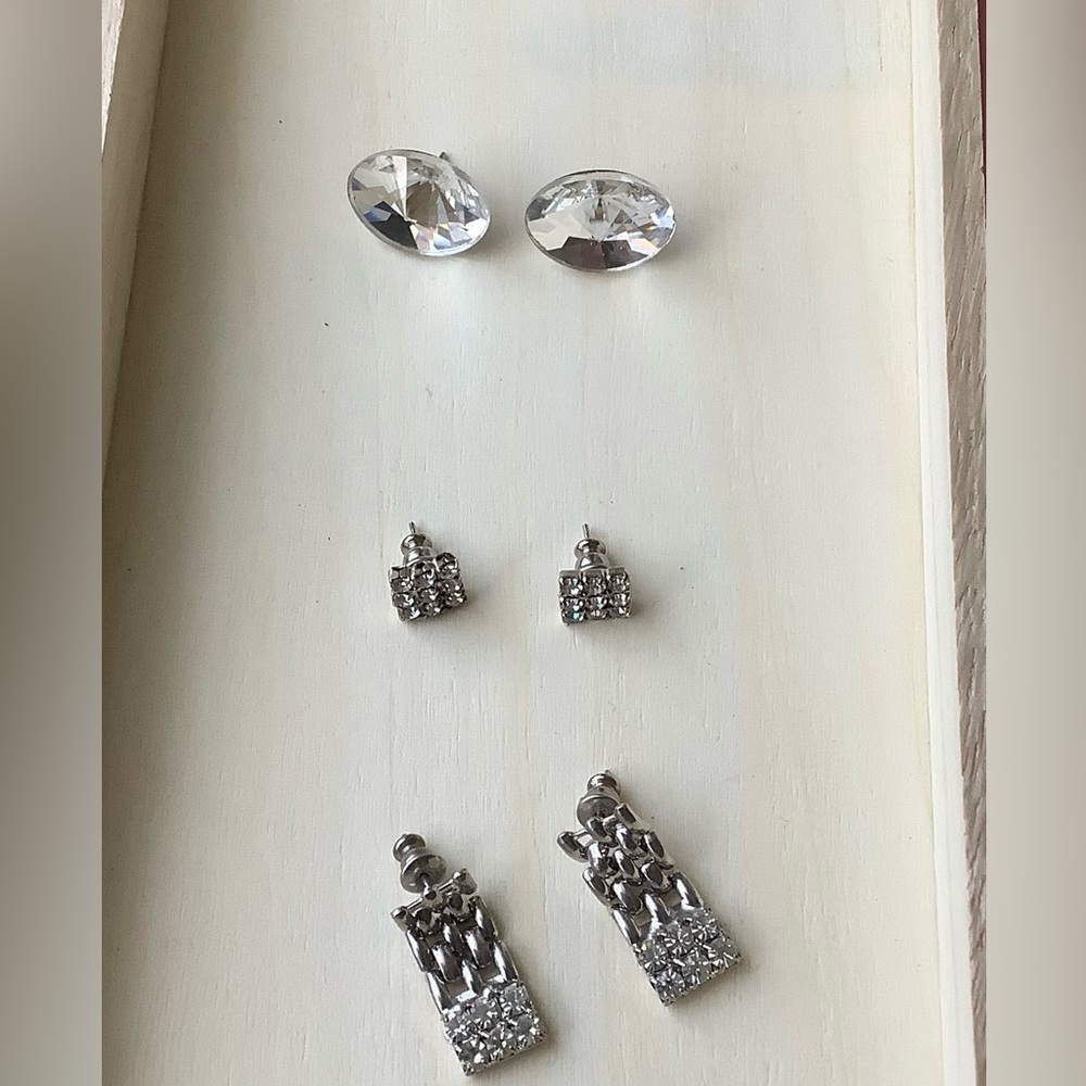 New vintage Austrian Crystal earrings - Picture 8 of 12